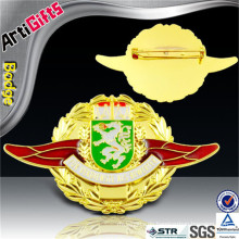 Vergoldete Emaille Pilot Pilot Wing Cap Abzeichen